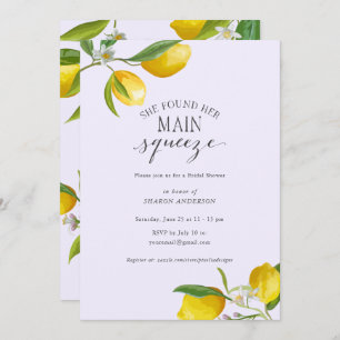 Invitación Sencilla elegancia Encontró su exprimida Bridal  