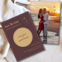 Sencilla Elegante Foto De Oro Prurple Guardar La F