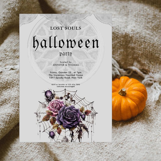 Invitación Sencilla fiesta gótica de Halloween (Subido por el creador)