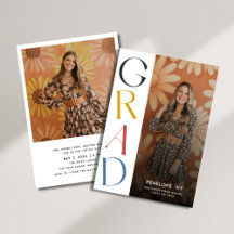 Sencilla foto de graduación de la escuela secundar