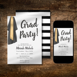 Invitación Sencilla graduación moderna ColIege