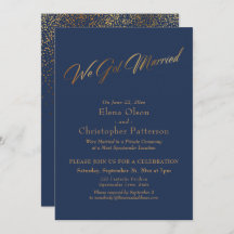 Sencilla Marina y Oro Conseguimos Confetti Con Gui