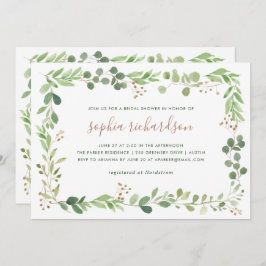 Invitación Sencilla vegetación | Bridal Shower