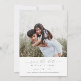 Invitación Sencilla y elegante boda fotográfica Guardar la fe