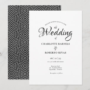 Invitación Sencilla y elegante boda marroquí