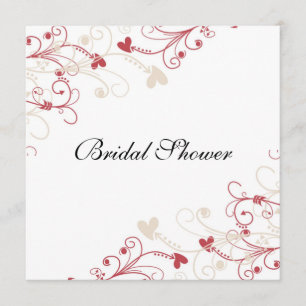 Invitación Sencilla y elegante ducha nupcial