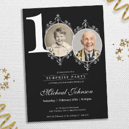 Invitación Sencilla y elegante foto sorpresa Fiesta de cumple