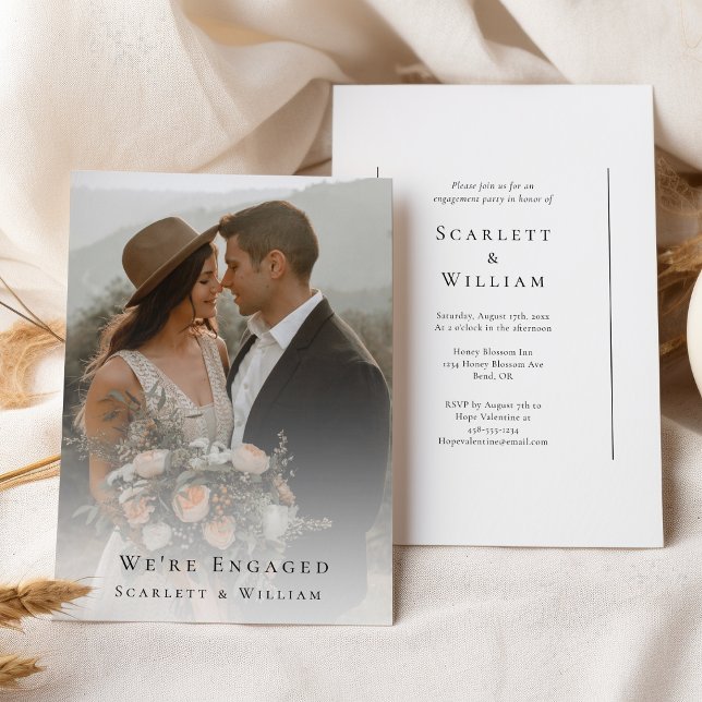 Invitación Sencilla y moderna foto minimal elegante Estamos c (Subido por el creador)