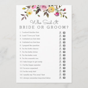Invitación Sencillamente Bonito Bridal Shower Que Dijo Cartas