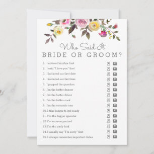 Invitación Sencillamente Bonito Bridal Shower Que Dijo Cartas