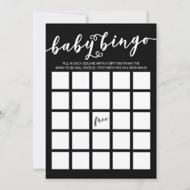 Invitación Sencillamente elegante Bingo Baby Shower