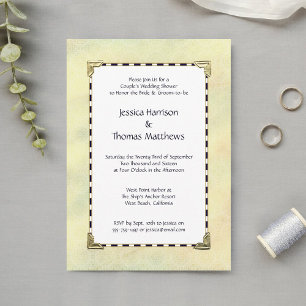 Invitación Sencillamente elegante ducha de matrimonio de pare