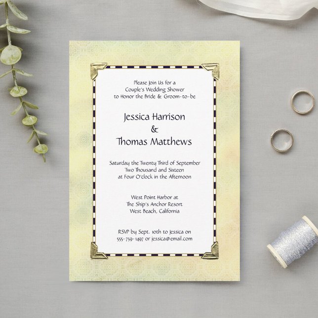 Invitación Sencillamente elegante ducha de matrimonio de pare (Subido por el creador)