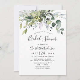 Invitación Sencillamente Elegante Eucalyptus Bridal Shower