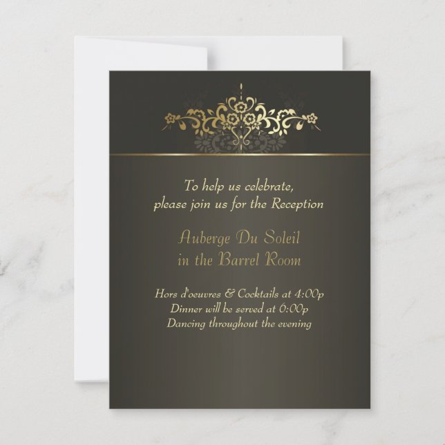 Invitación Sencillamente Oro (Anverso)
