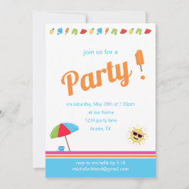 Invitación Sencillamente verano