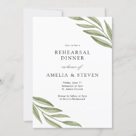 Invitación Sencillas ramas de vegetación