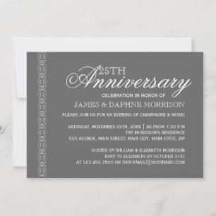Invitación Sencillez Elegancia Boda Aniversario