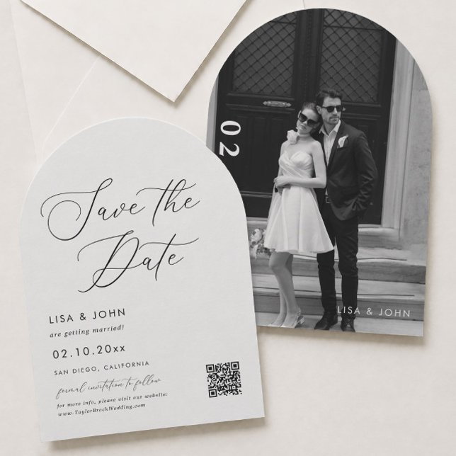 Invitación Sencillo Ahorro de Fecha de Boda Foto (Subido por el creador)