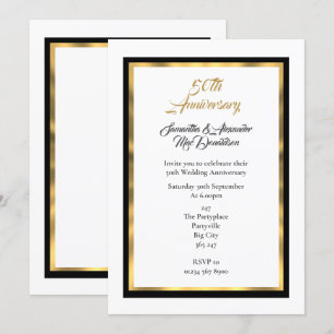 Invitación Sencillo aniversario de bodas de oro