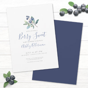 Invitación Sencillo Baby Shower Dulce de Frutas