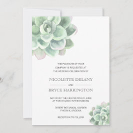 Invitación Sencillo Boda elegante y elegante