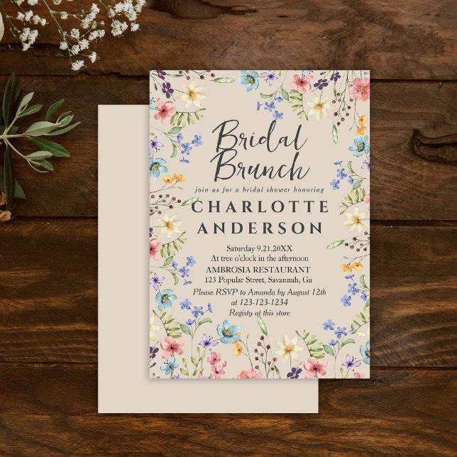 Invitación Sencillo Brunch Bridal Bridal Shower Bridal (Subido por el creador)