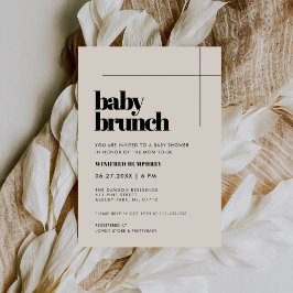 Invitación Sencillo brunch con moda y elegante