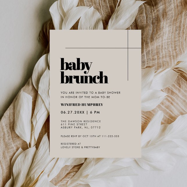 Invitación Sencillo brunch con moda y elegante (Subido por el creador)
