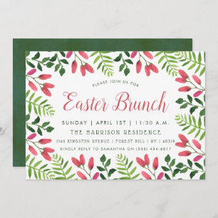 Invitación Sencillo Brunch de Pascua