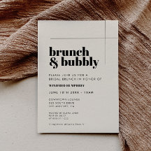 Sencillo brunch y bubbly elegante y de moda