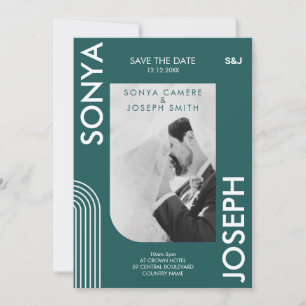 Invitación Sencillo color Elegante texto y foto Guardar la fe