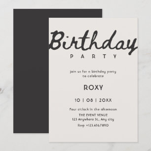 Invitación Sencillo con clase