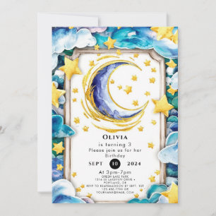 Invitación Sencillo cumpleaños lunar
