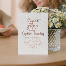 Sencillo dulce blanco Dieciséis cumpleaños