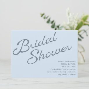 Invitación Sencillo Elegante y Suave Baby Shower Nupcial con