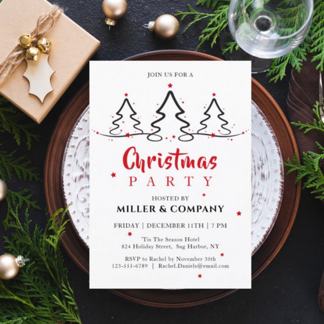 Invitación Sencillo Fiesta de Navidades corporativos Red Buff (Subido por el creador)