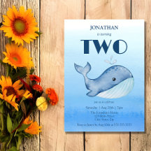 Sencillo mar azul de ballena dulce segundo cumplea