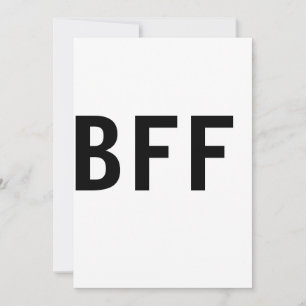 Invitación Sencillo minimalista BFF mejores amigos familia no