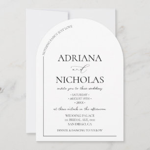Invitación Sencillo Minimalista Nada Lujoso Solo Amor Boda