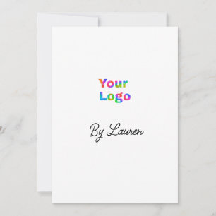 INVITACIÓN SENCILLO MÍNIMO AGREGA TU LOGO TEXTO PERSONALIZADO