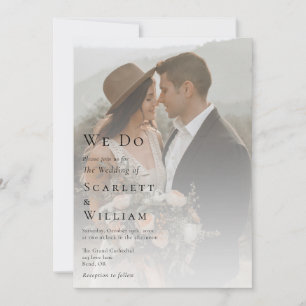 Invitación Sencillo Moderno Minimalista Foto Nosotros Hacemos