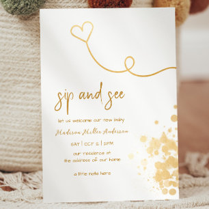 Invitación Sencillo Sip Y Ver