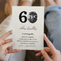 Sencillo y elegante 60º cumpleaños Canva