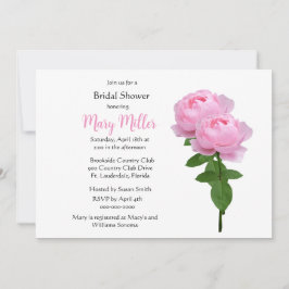 Invitación Sencillo y elegante baby shower de rosa rosa