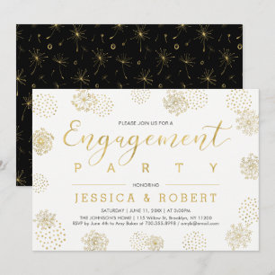 Invitación Sencillo y elegante compromiso de boda fiesta