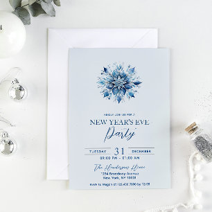 Invitación Sencillo y elegante Fiesta del Año Nuevo