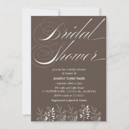 Invitación sencillo y elegante  floral Despedida de soltera d