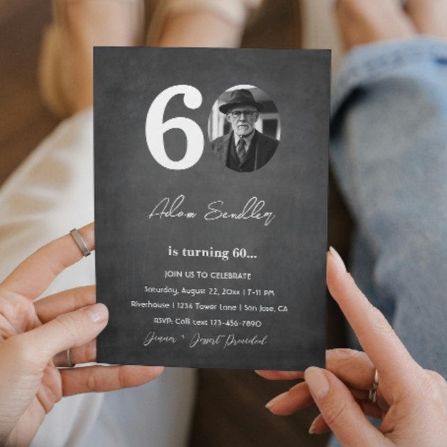 Invitación Sencillo y elegante Gris de la fiesta de cumpleaño (Subido por el creador)