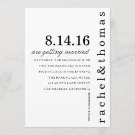 Invitación Sencillo y Moda